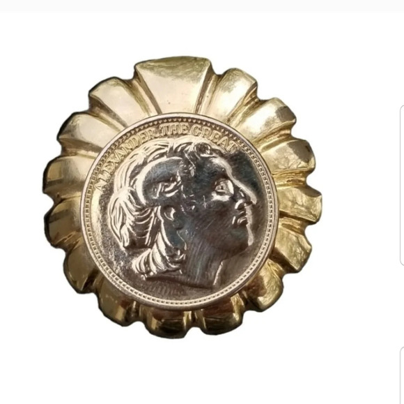 JERI-LOU VINTAGE "ALEXANDER THE GREAT" SCARF CLIP - Picture 1 of 4